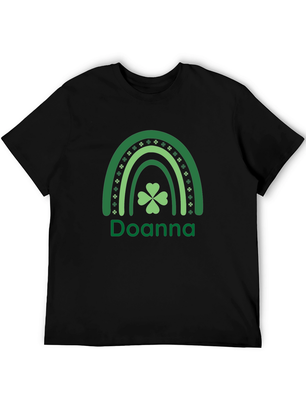 Doanna St. Patricks Day Rainbow Clover T-Shirt
