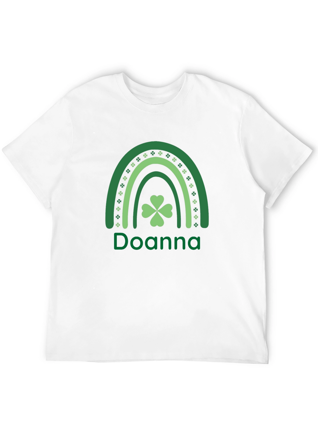 Doanna St. Patricks Day Rainbow Clover T-Shirt