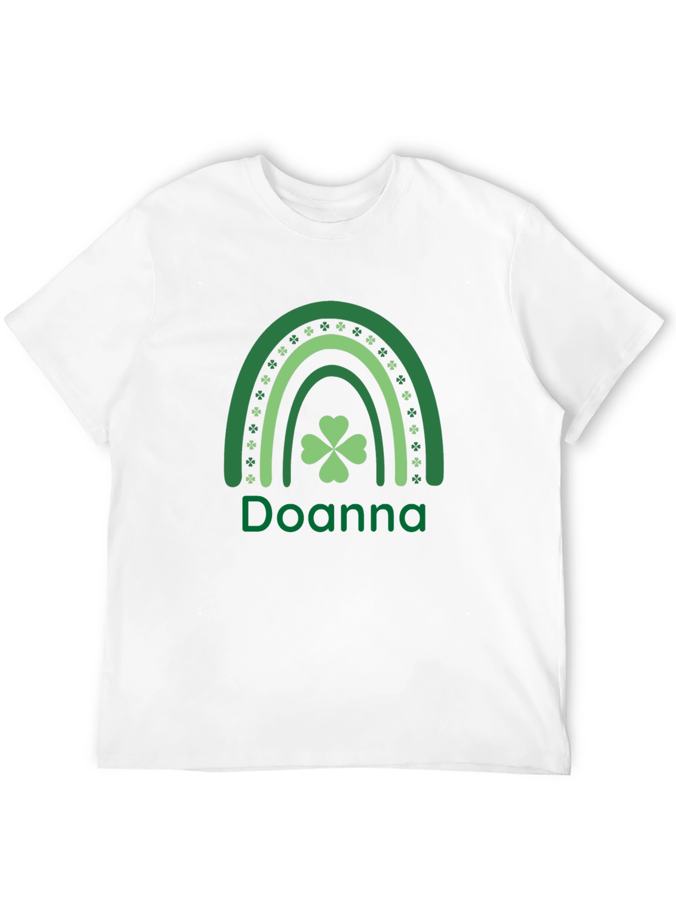 Doanna St. Patricks Day Rainbow Clover T-Shirt