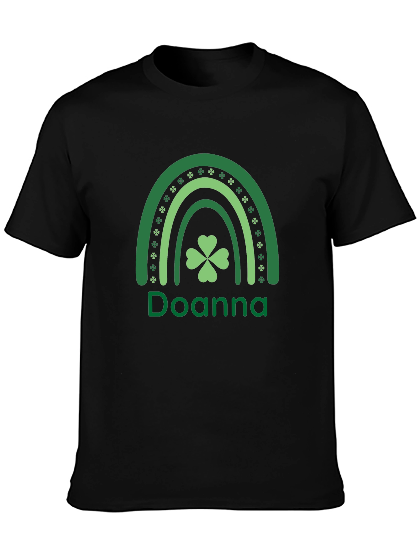 Doanna St. Patricks Day Rainbow Clover T-Shirt