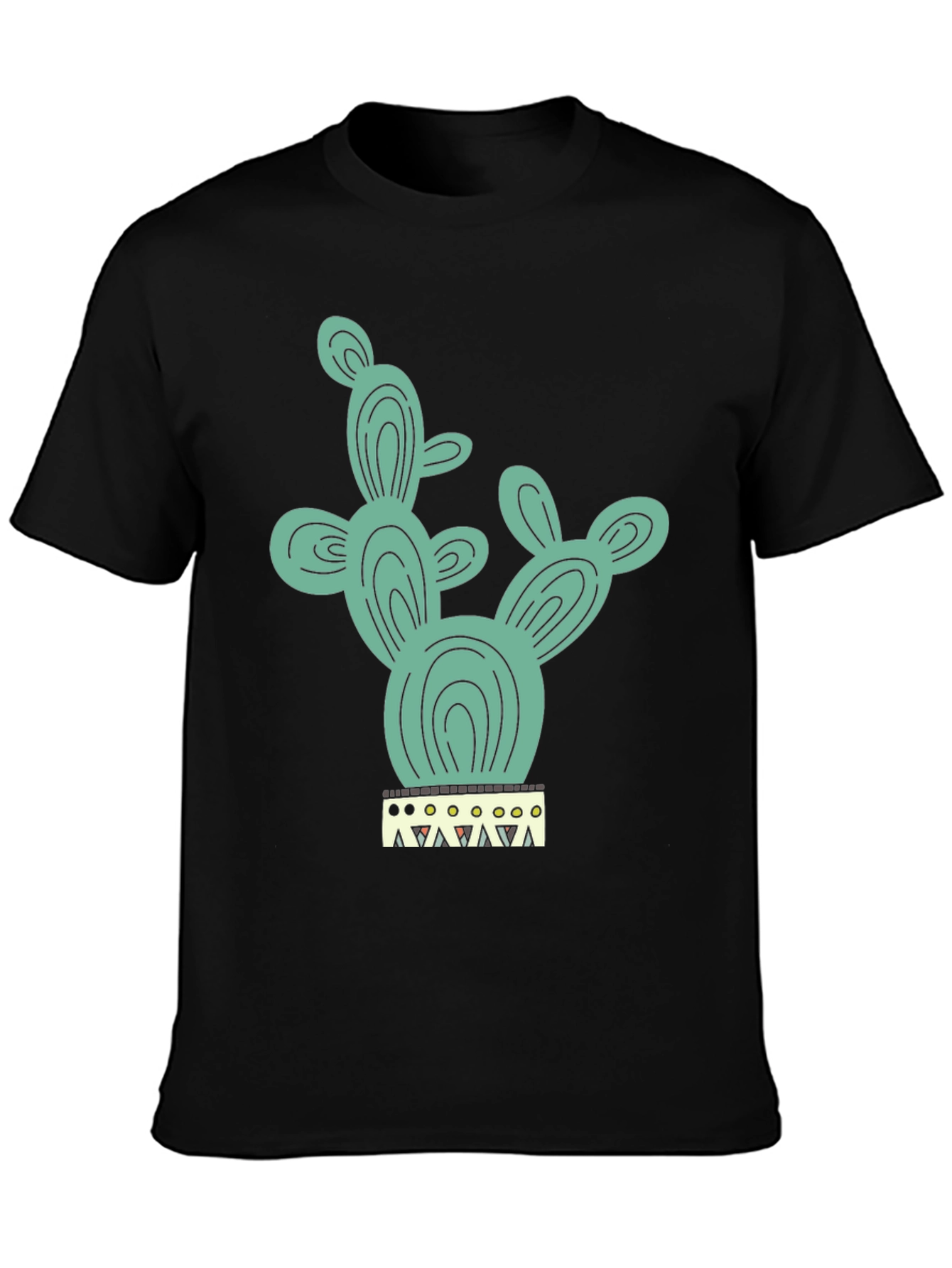 Cactus Tee - Trendy Graphic Print T-Shirt