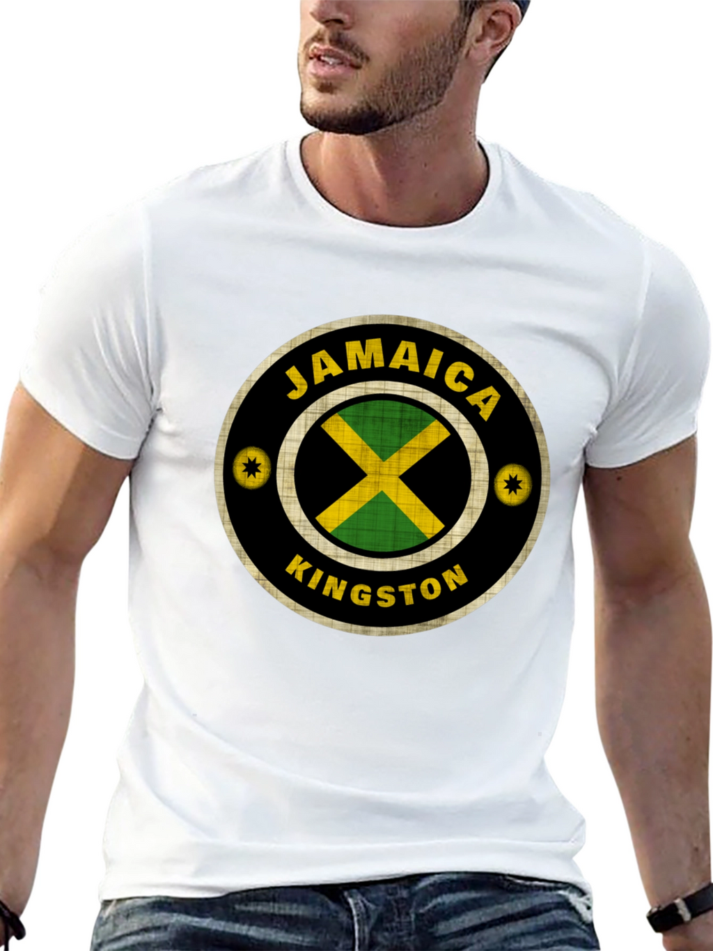 Jamaica Kingston Graphic T-Shirt - Black