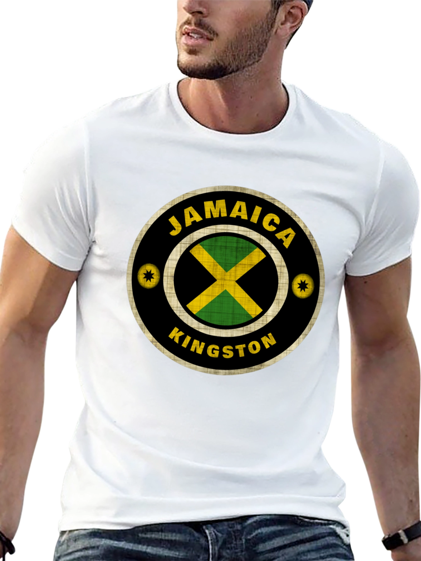Jamaica Kingston Graphic T-Shirt - Black