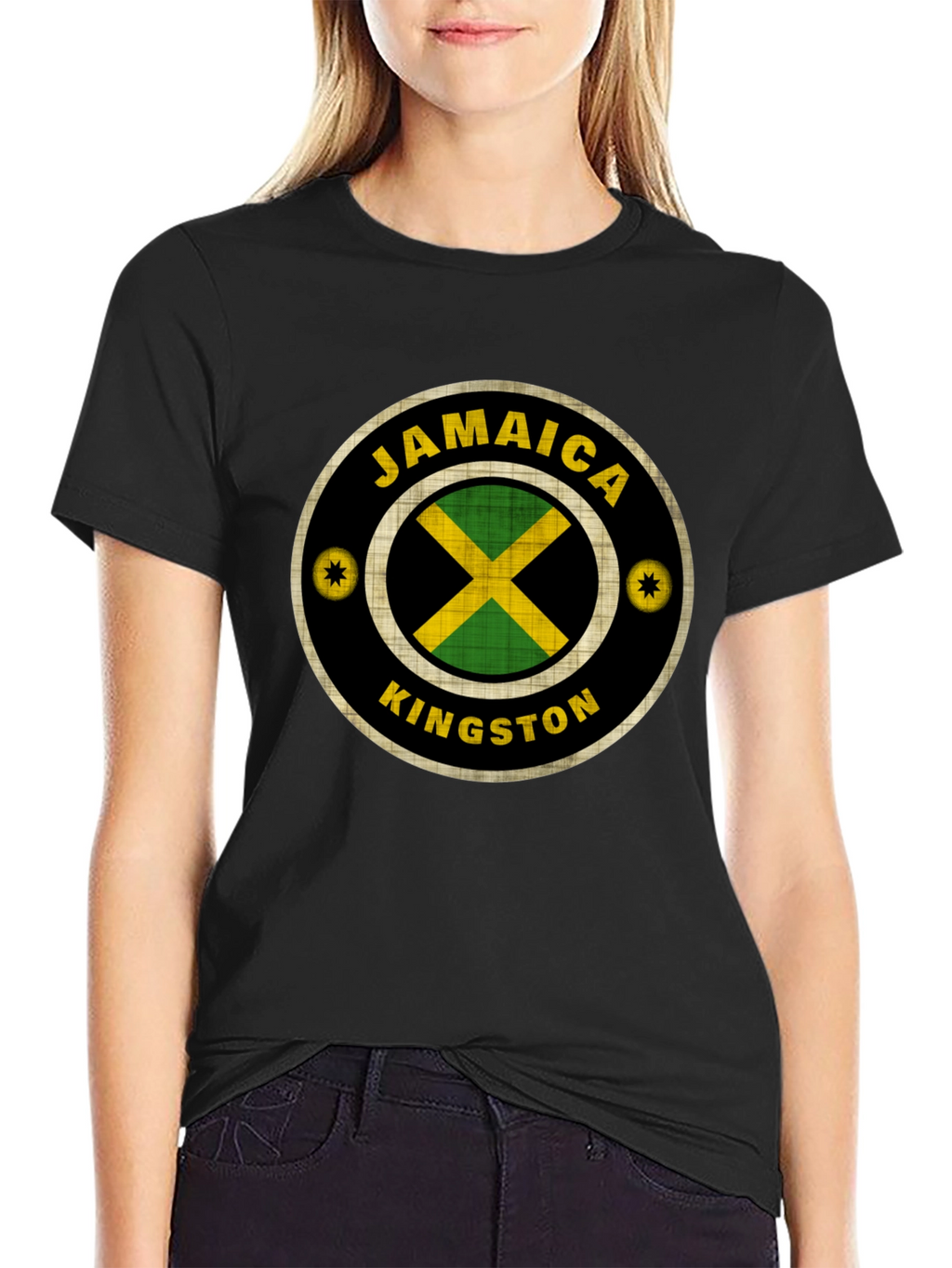 Jamaica Kingston Graphic T-Shirt - Black
