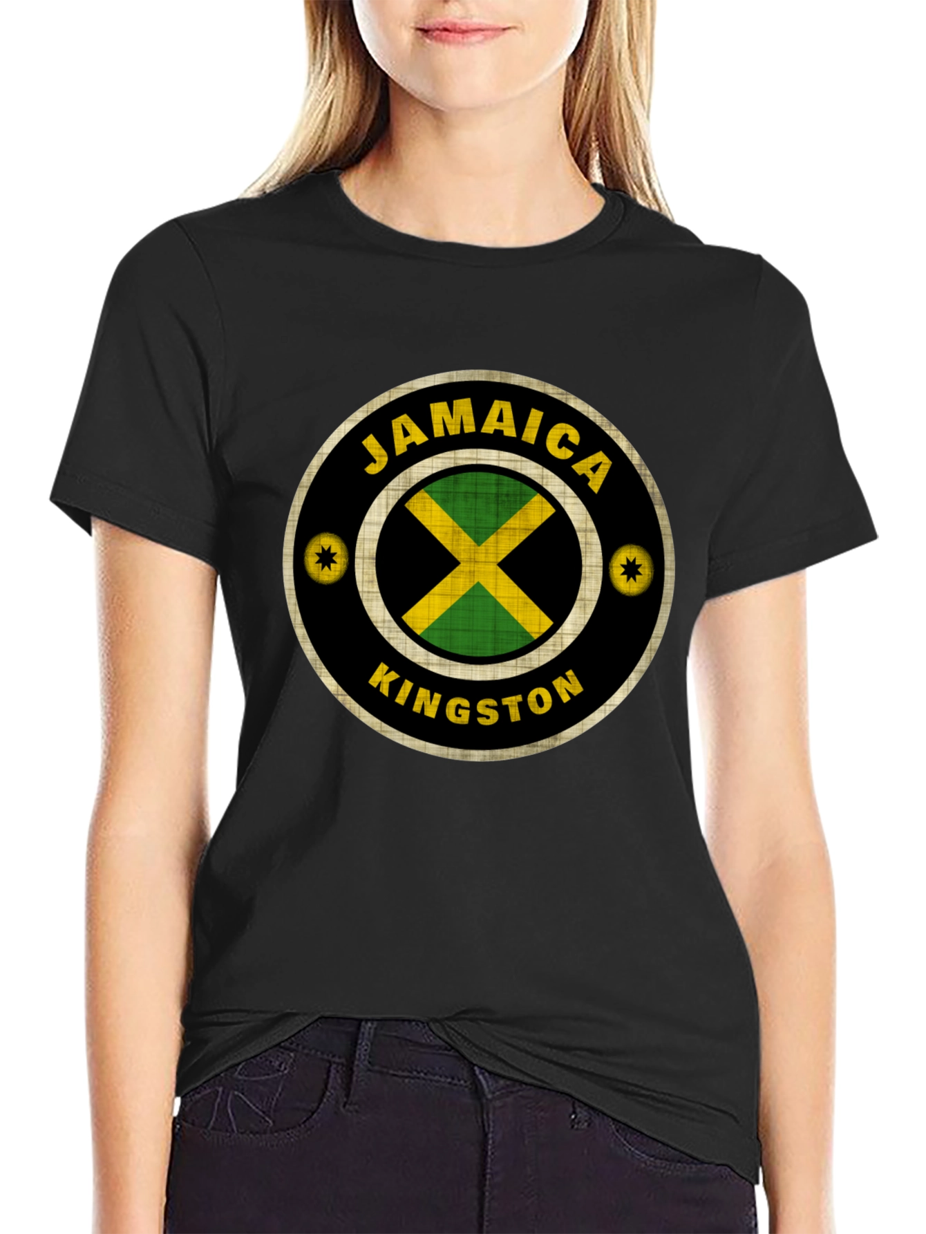 Jamaica Kingston Graphic T-Shirt - Black