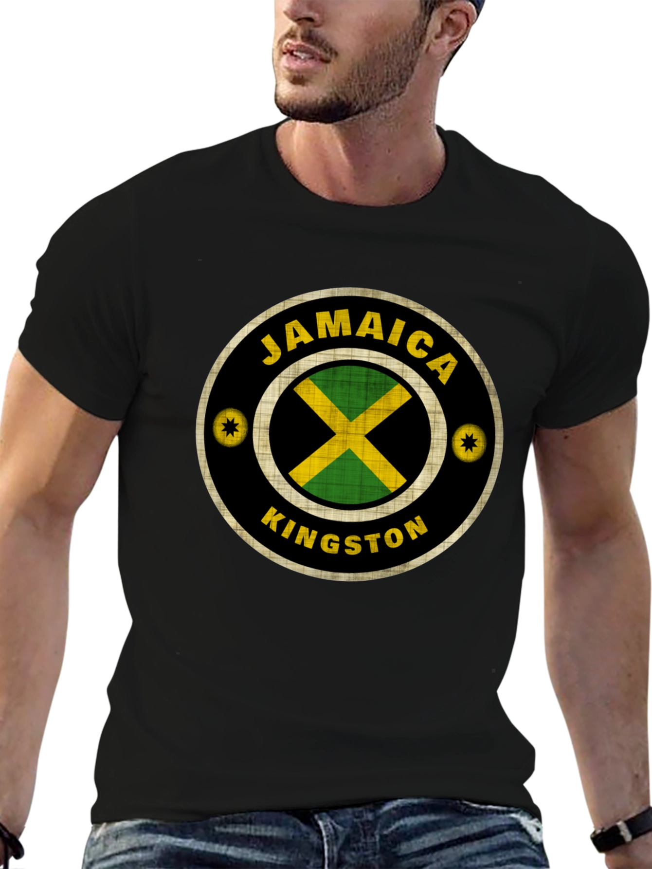 Jamaica Kingston Graphic T-Shirt - Black