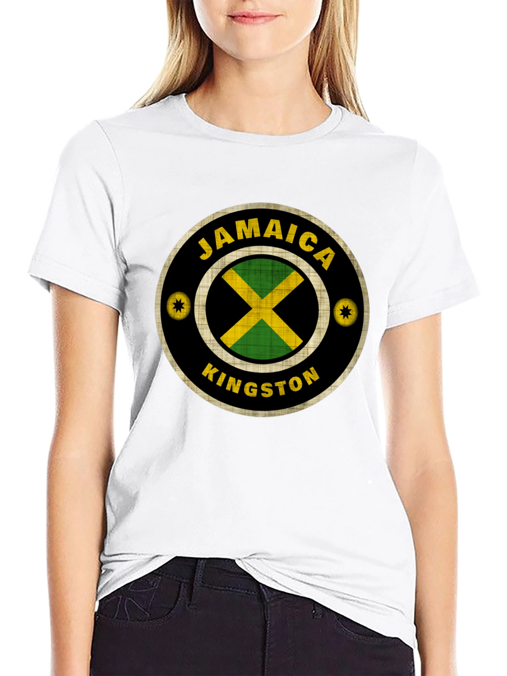 Jamaica Kingston Graphic T-Shirt - Black