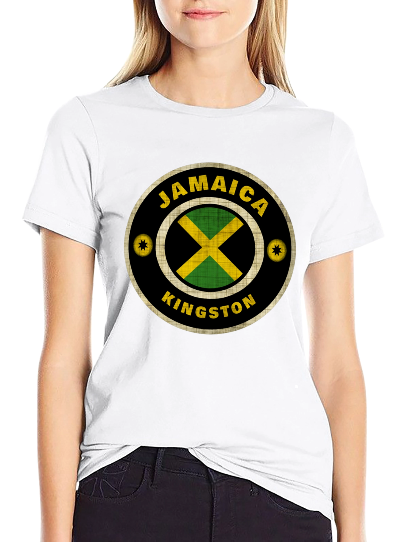 Jamaica Kingston Graphic T-Shirt - Black