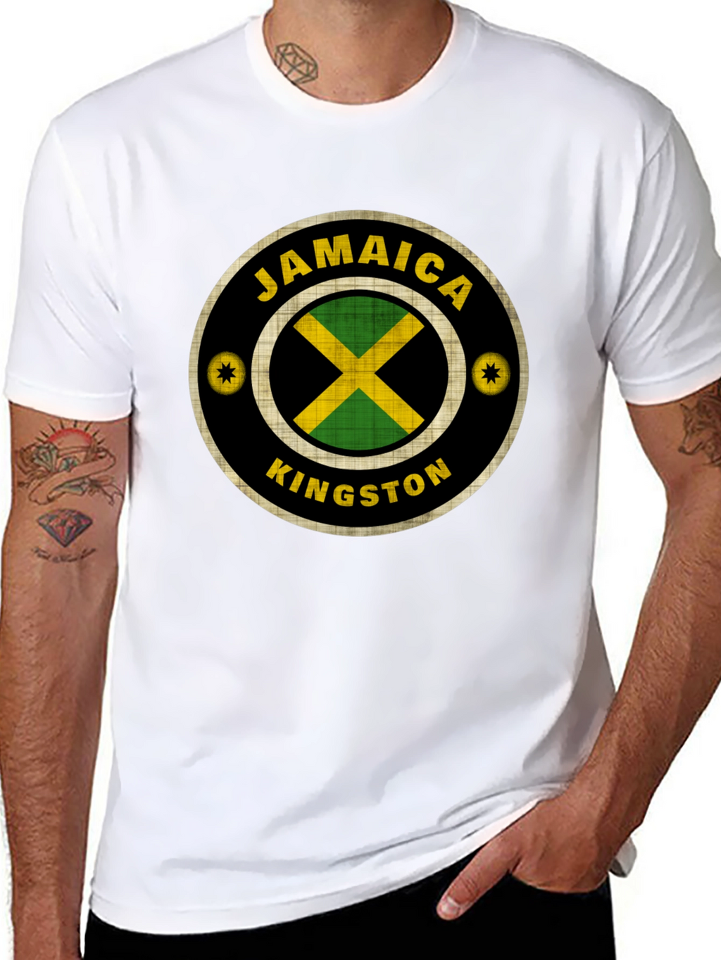 Jamaica Kingston Graphic T-Shirt - Black