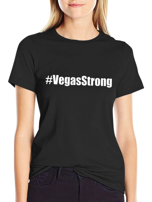 #VegasStrong Black T-Shirt - Show Your Support
