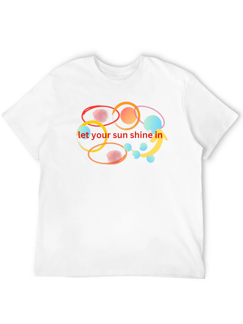 Let Your Sun Shine In Black T-Shirt