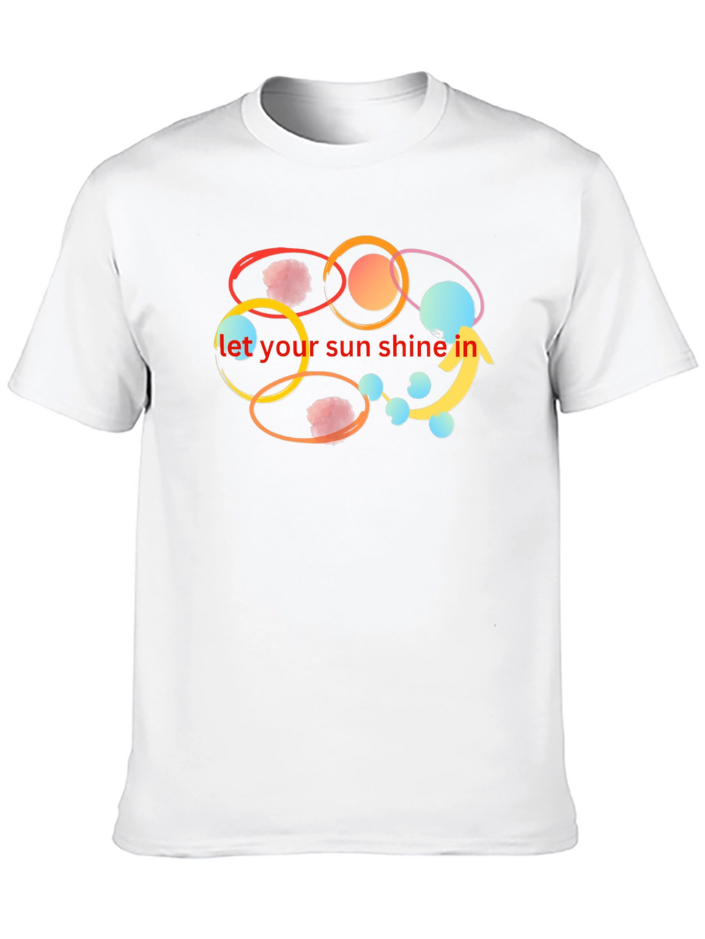 Let Your Sun Shine In Black T-Shirt