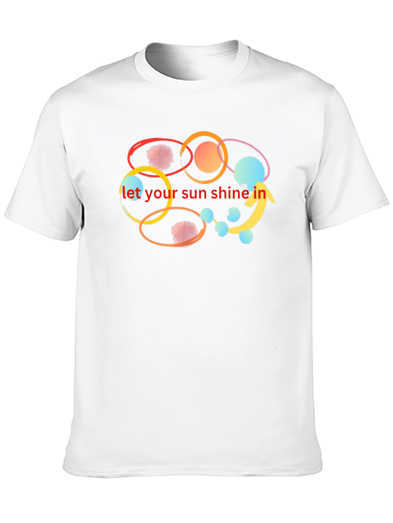 Let Your Sun Shine In Black T-Shirt