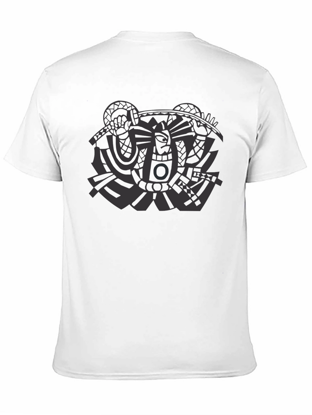 Aztec Print Black Tee