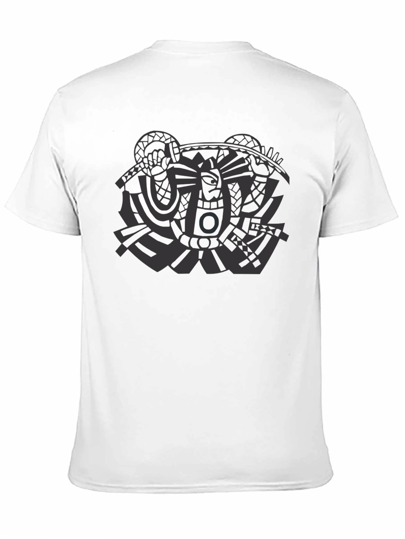 Aztec Print Black Tee