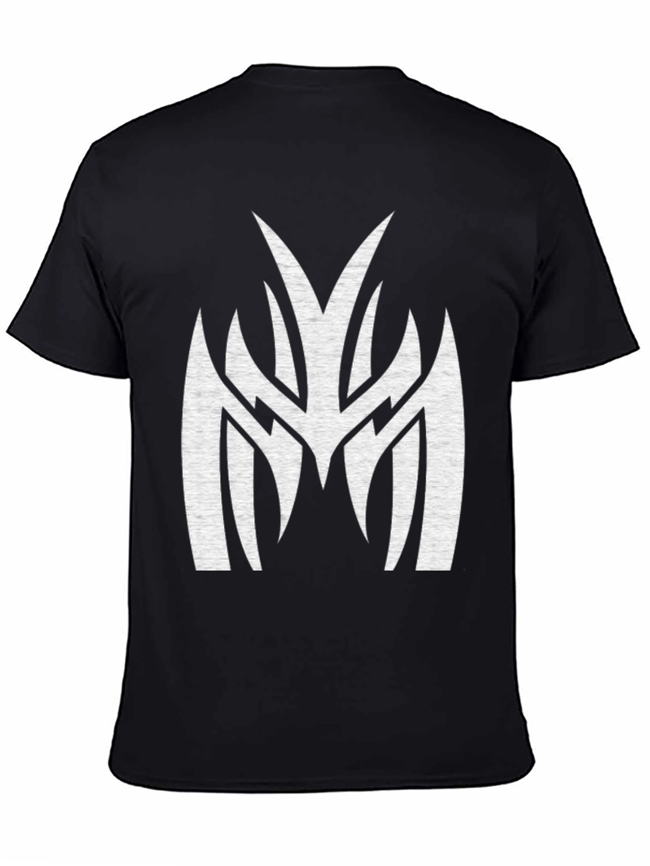 Mens Black Graphic Tee - Tribal M Design