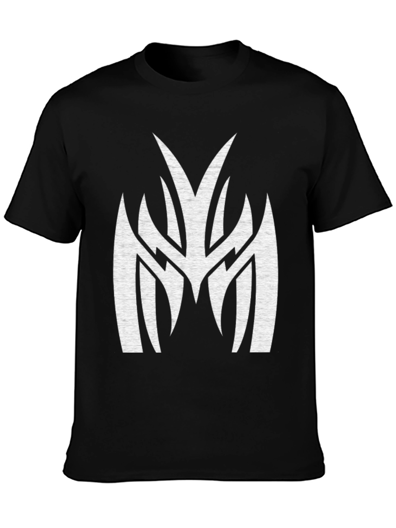 Mens Black Graphic Tee - Tribal M Design