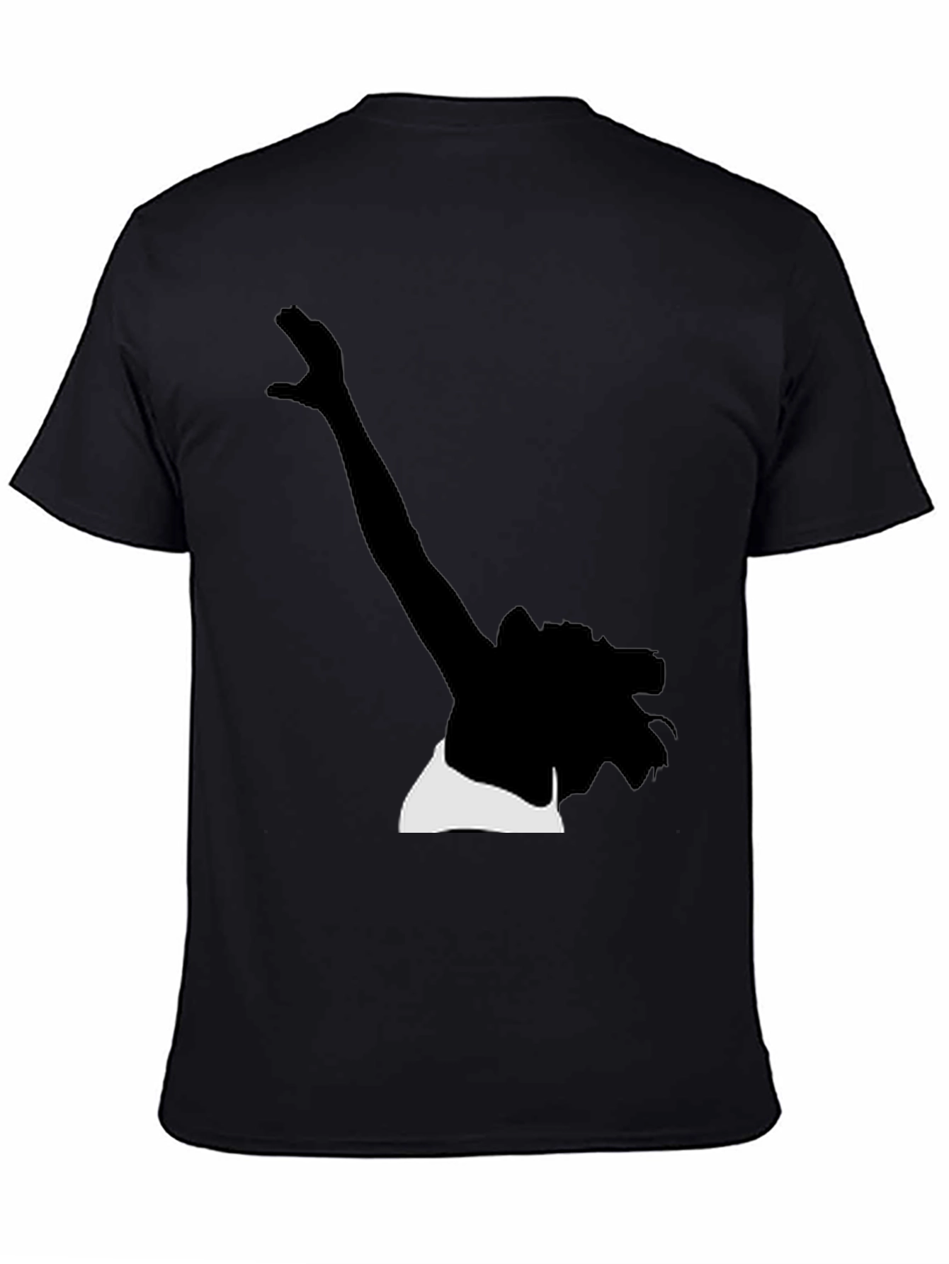 Silhouette Graphic Tee - Stylish Black Cotton T-Shirt
