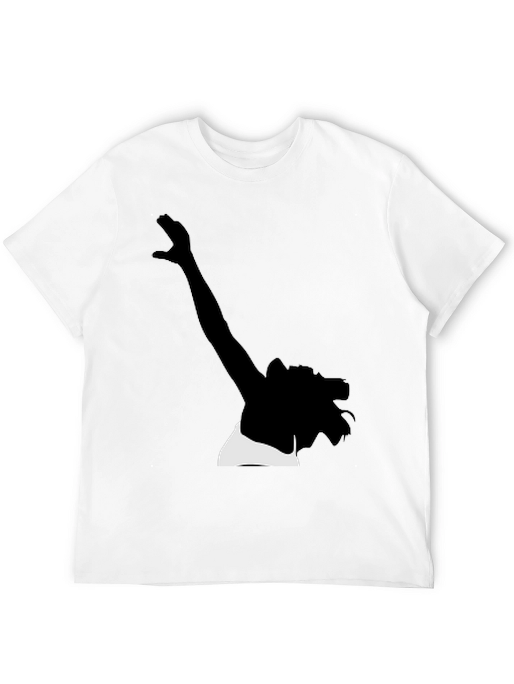 Silhouette Graphic Tee - Stylish Black Cotton T-Shirt