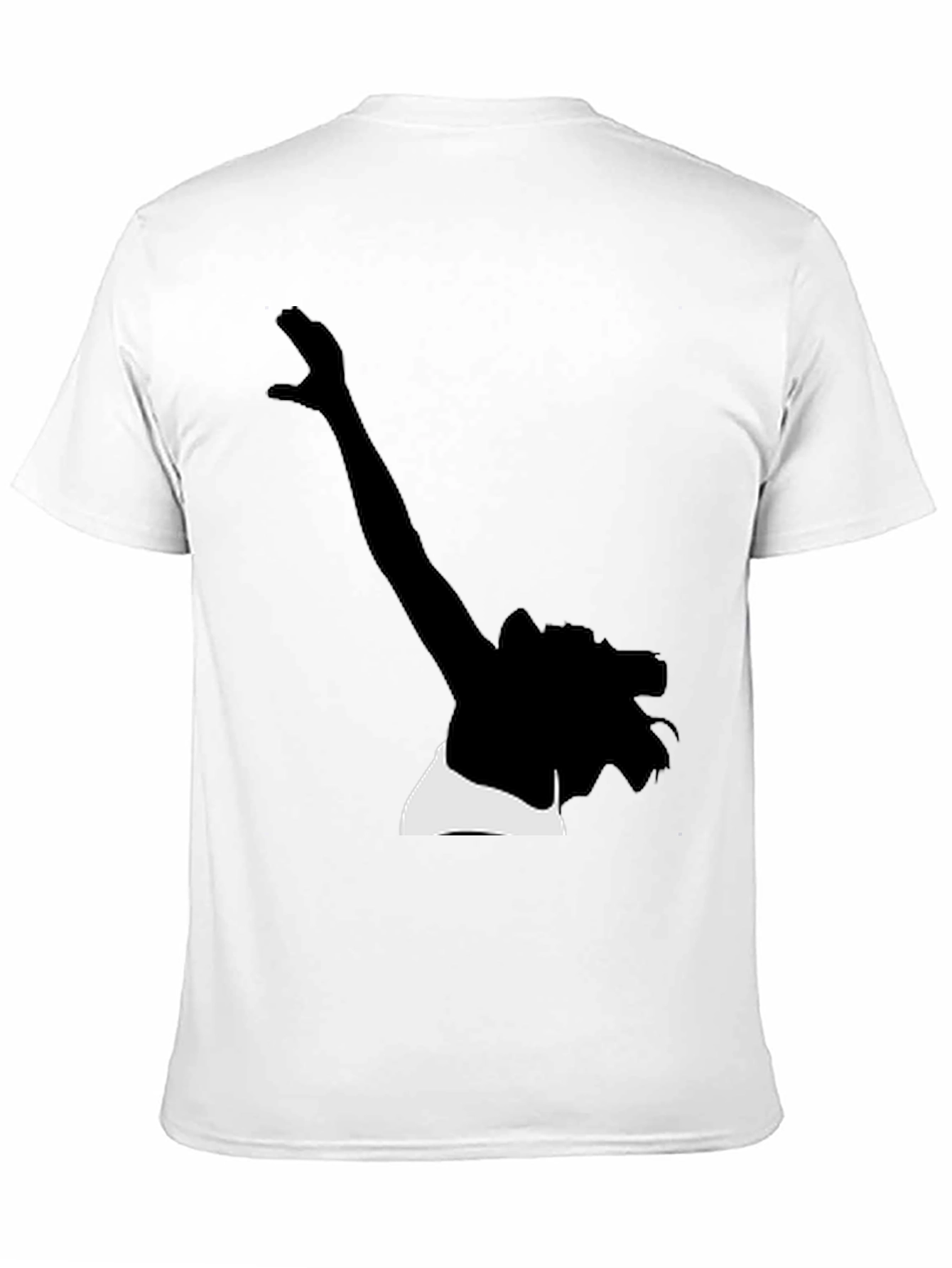 Silhouette Graphic Tee - Stylish Black Cotton T-Shirt