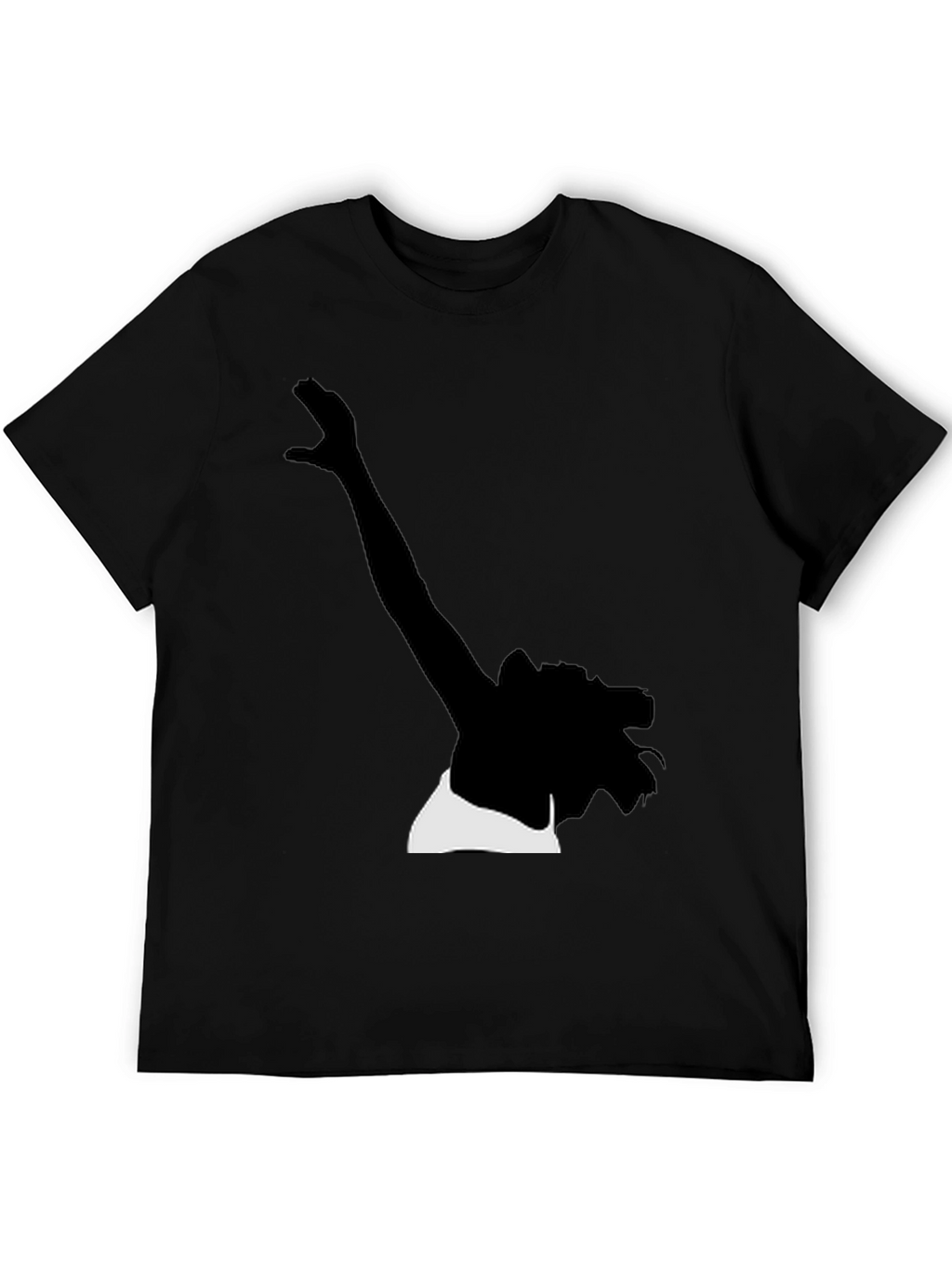 Silhouette Graphic Tee - Stylish Black Cotton T-Shirt