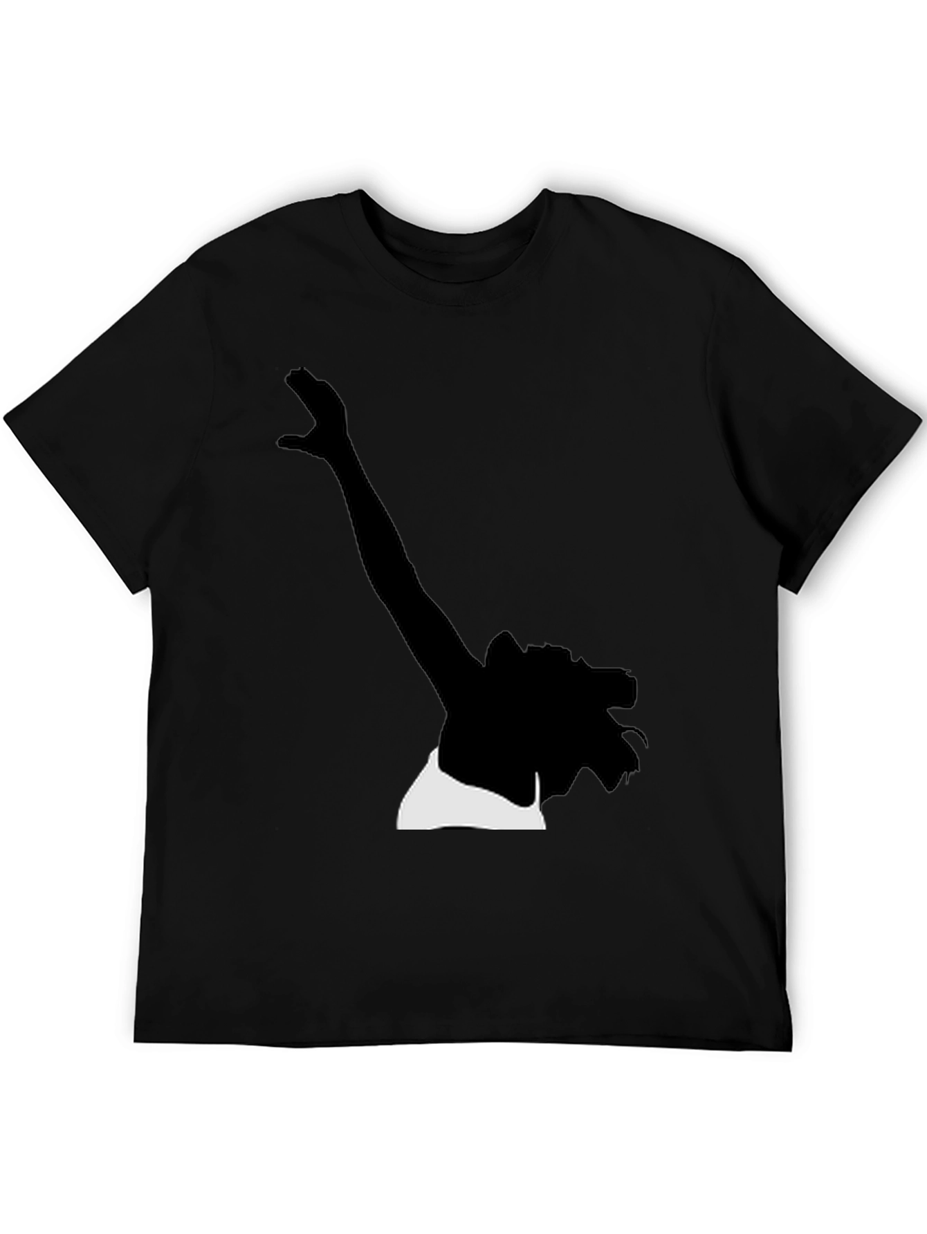 Silhouette Graphic Tee - Stylish Black Cotton T-Shirt