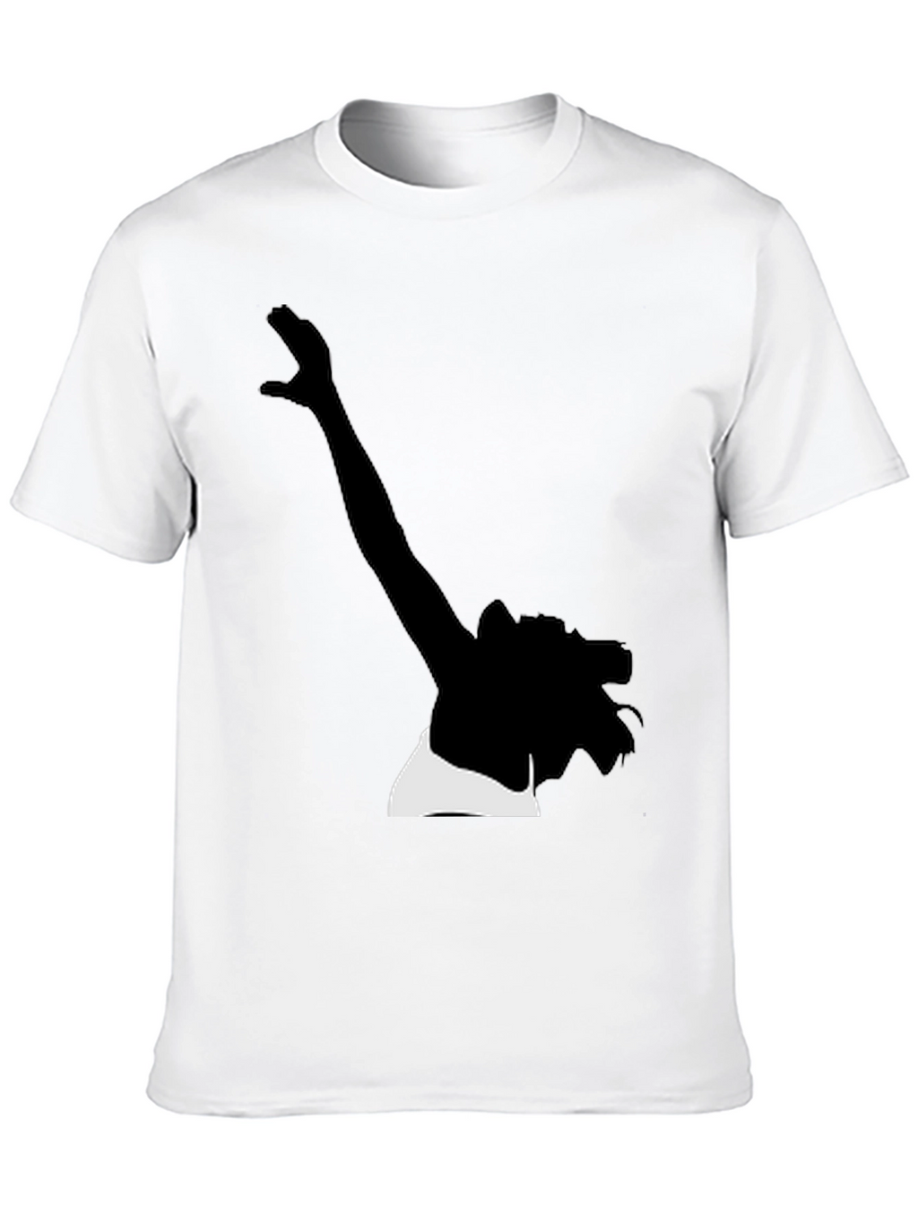 Silhouette Graphic Tee - Stylish Black Cotton T-Shirt
