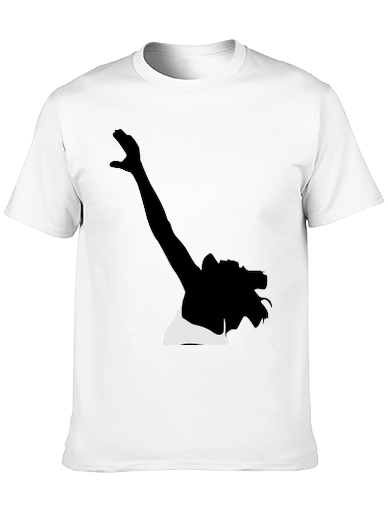 Silhouette Graphic Tee - Stylish Black Cotton T-Shirt