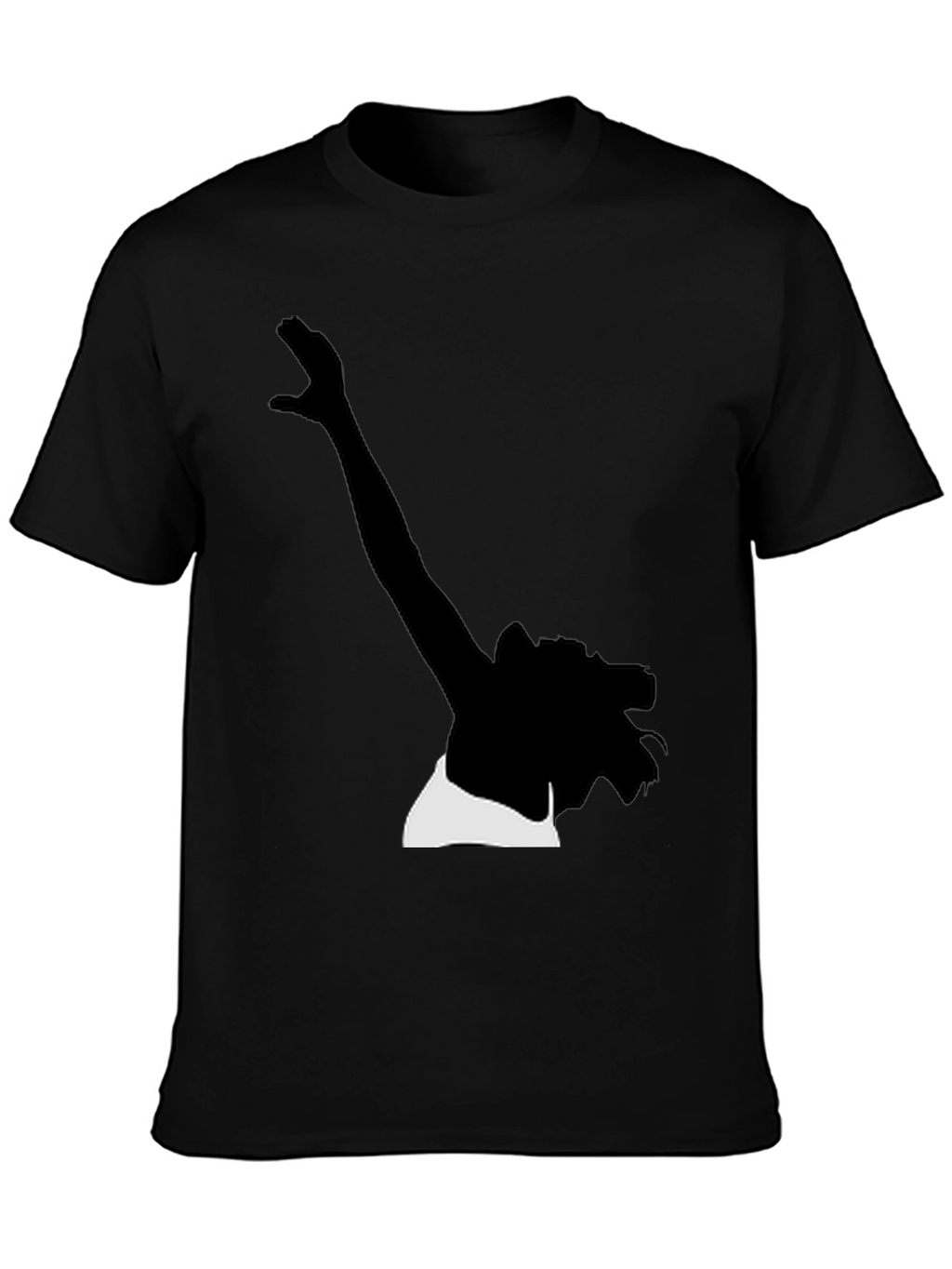 Silhouette Graphic Tee - Stylish Black Cotton T-Shirt