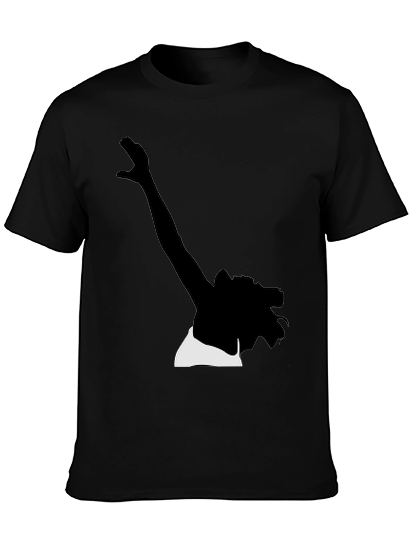 Silhouette Graphic Tee - Stylish Black Cotton T-Shirt