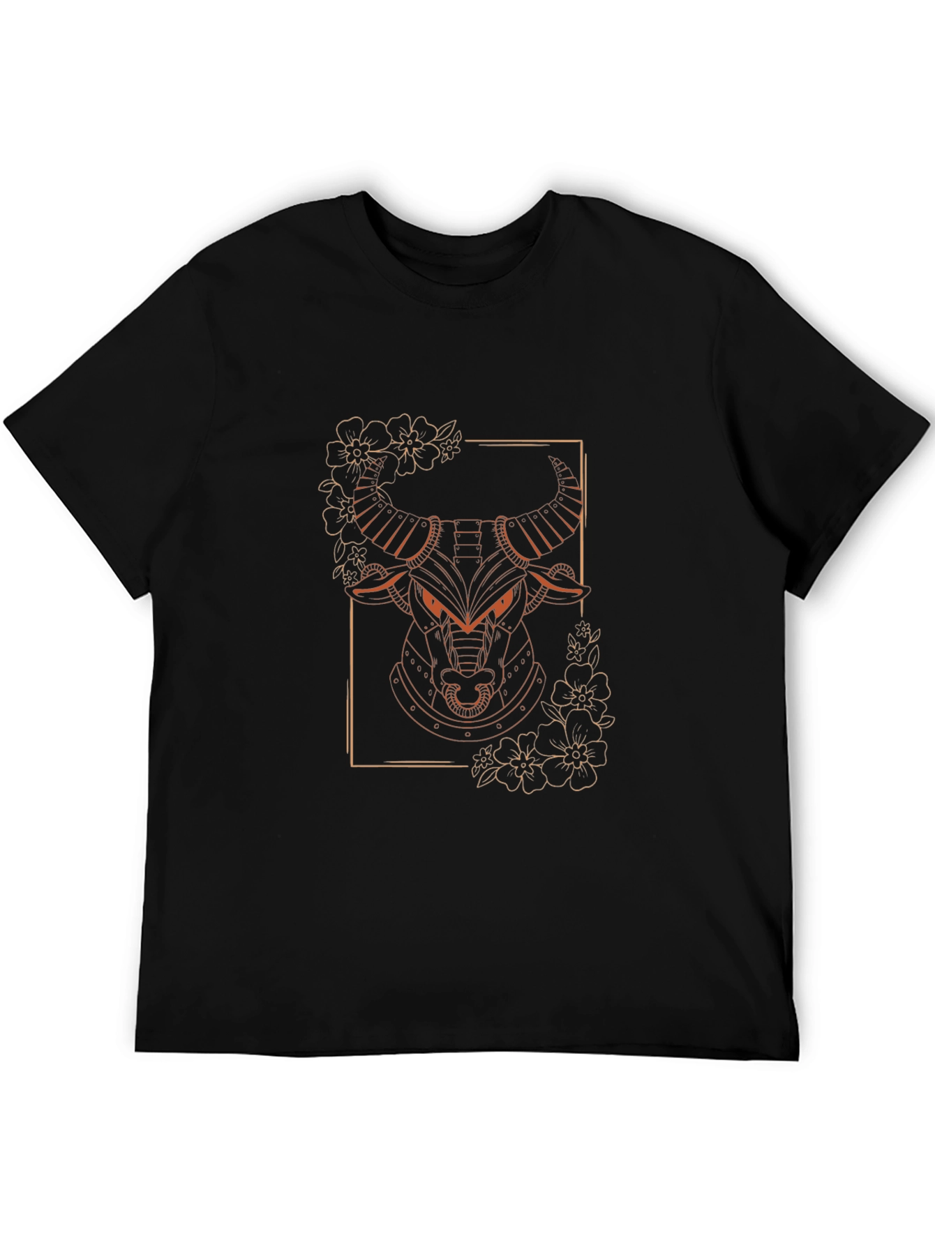 Bull Graphic Tee - Modern Animal Design