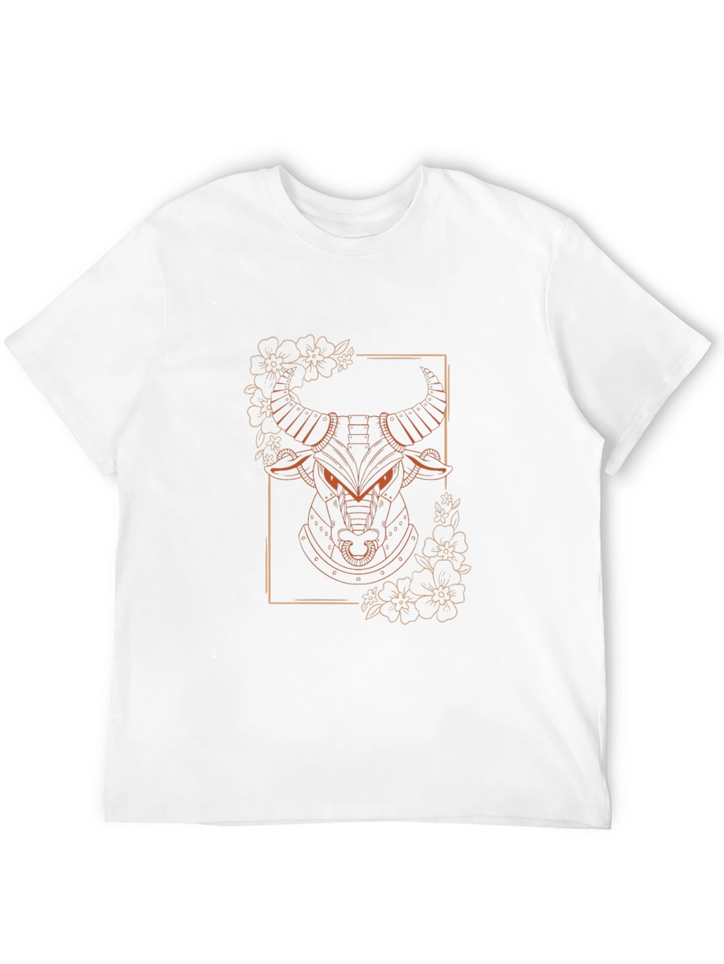 Bull Graphic Tee - Modern Animal Design