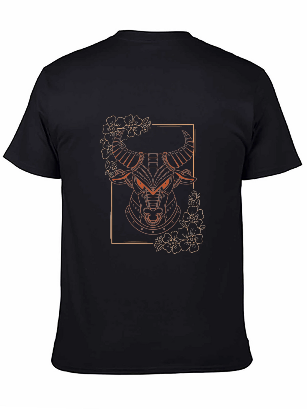 Bull Graphic Tee - Modern Animal Design