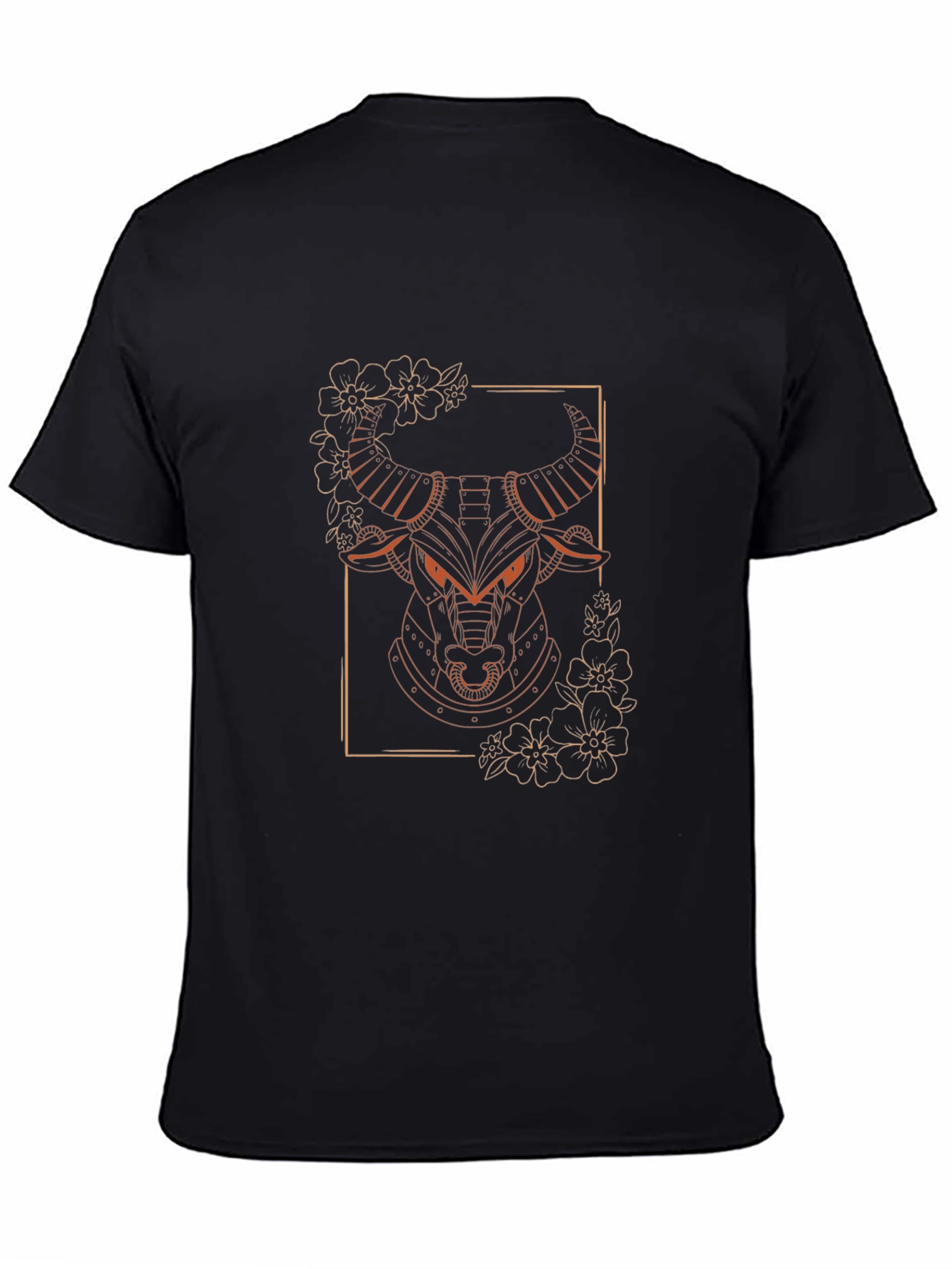 Bull Graphic Tee - Modern Animal Design
