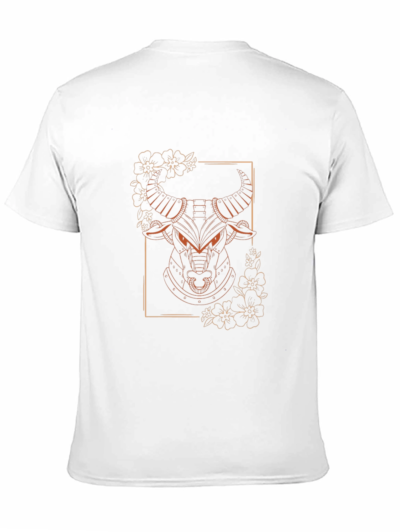 Bull Graphic Tee - Modern Animal Design