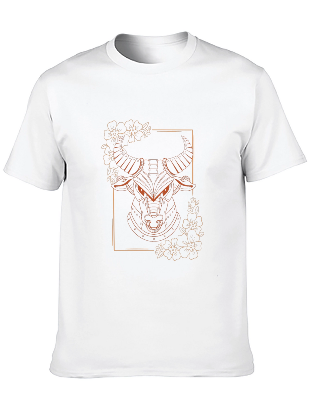 Bull Graphic Tee - Modern Animal Design