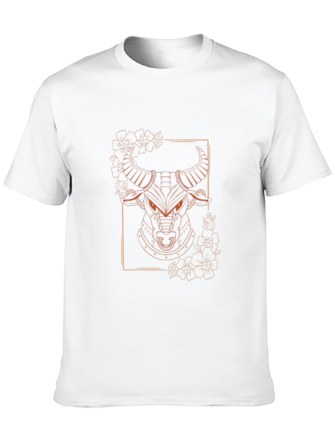 Bull Graphic Tee - Modern Animal Design