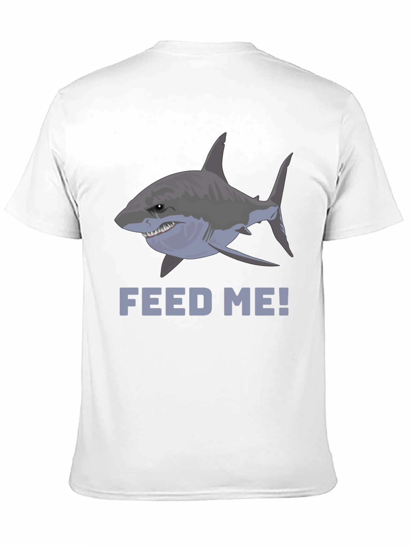 Feed Me Shark Graphic T-Shirt - Mens Black Tee