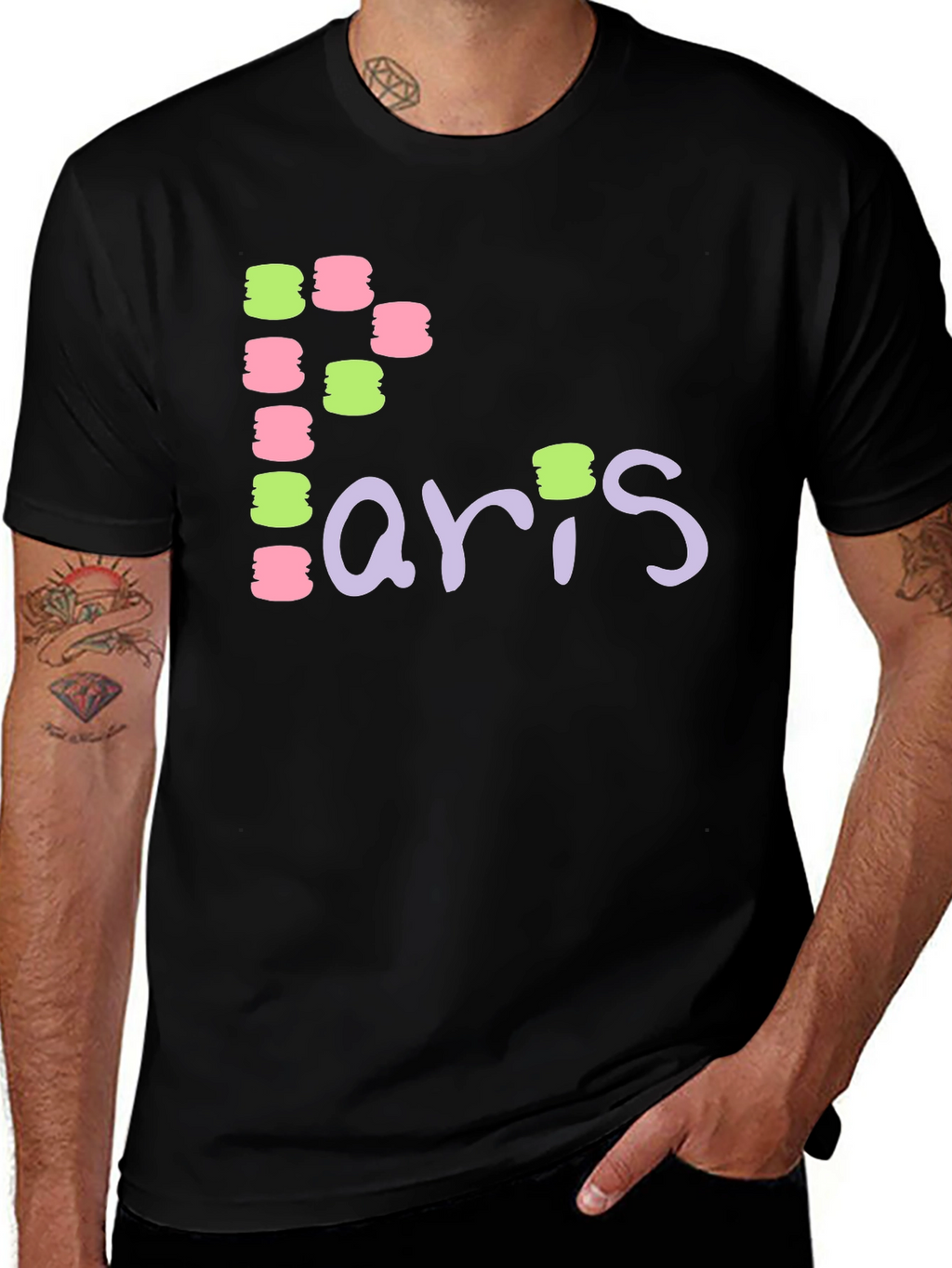 Paris Macaron T-Shirt - Unique Design