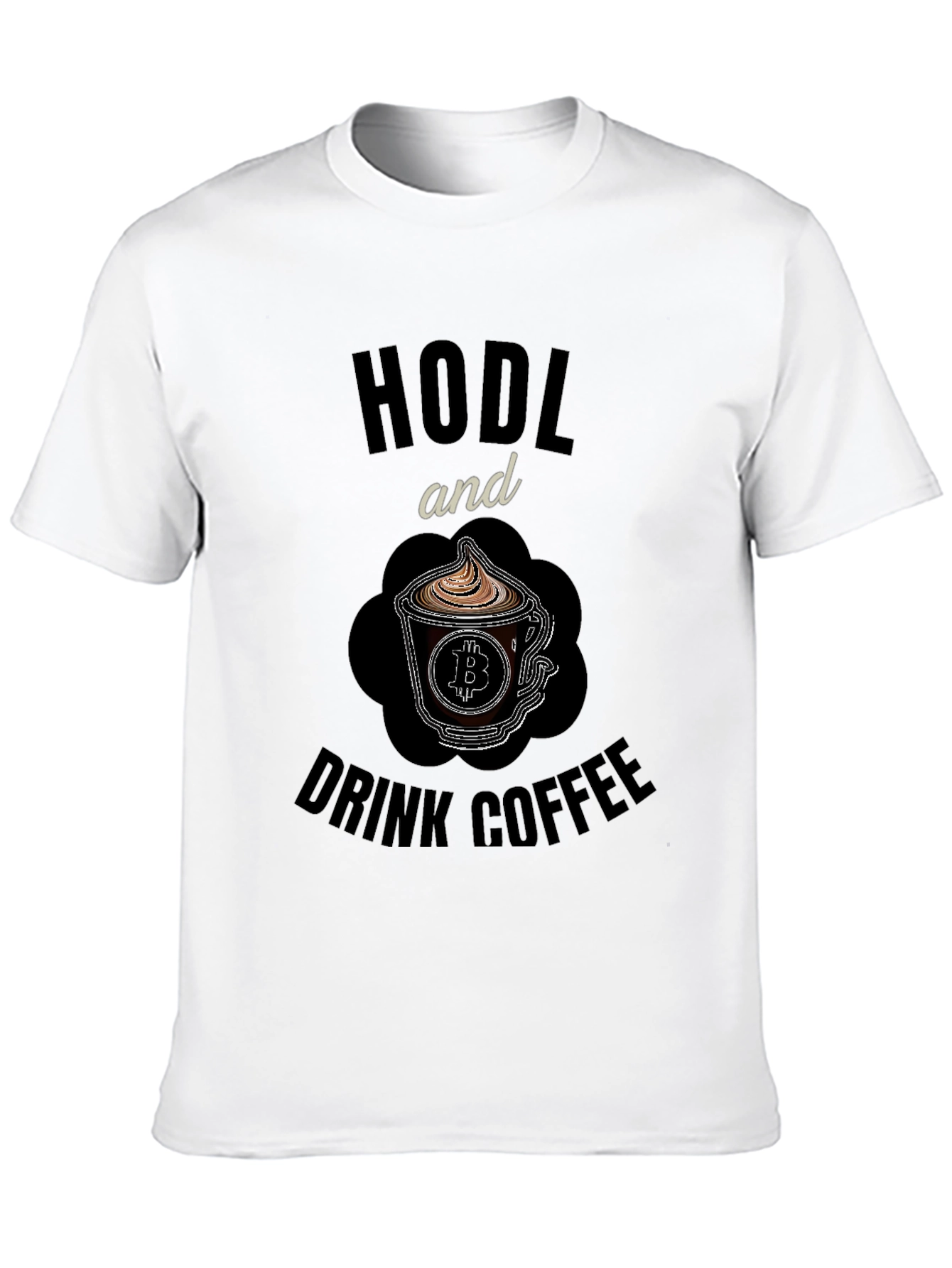 HODL and Drink Coffee Bitcoin Crypto T-Shirt