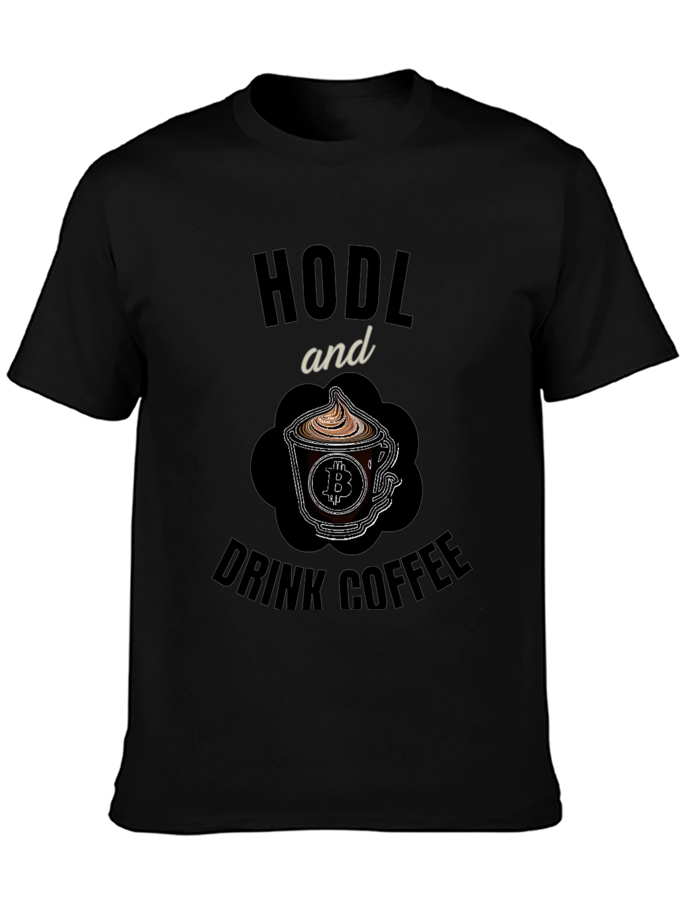 HODL and Drink Coffee Bitcoin Crypto T-Shirt