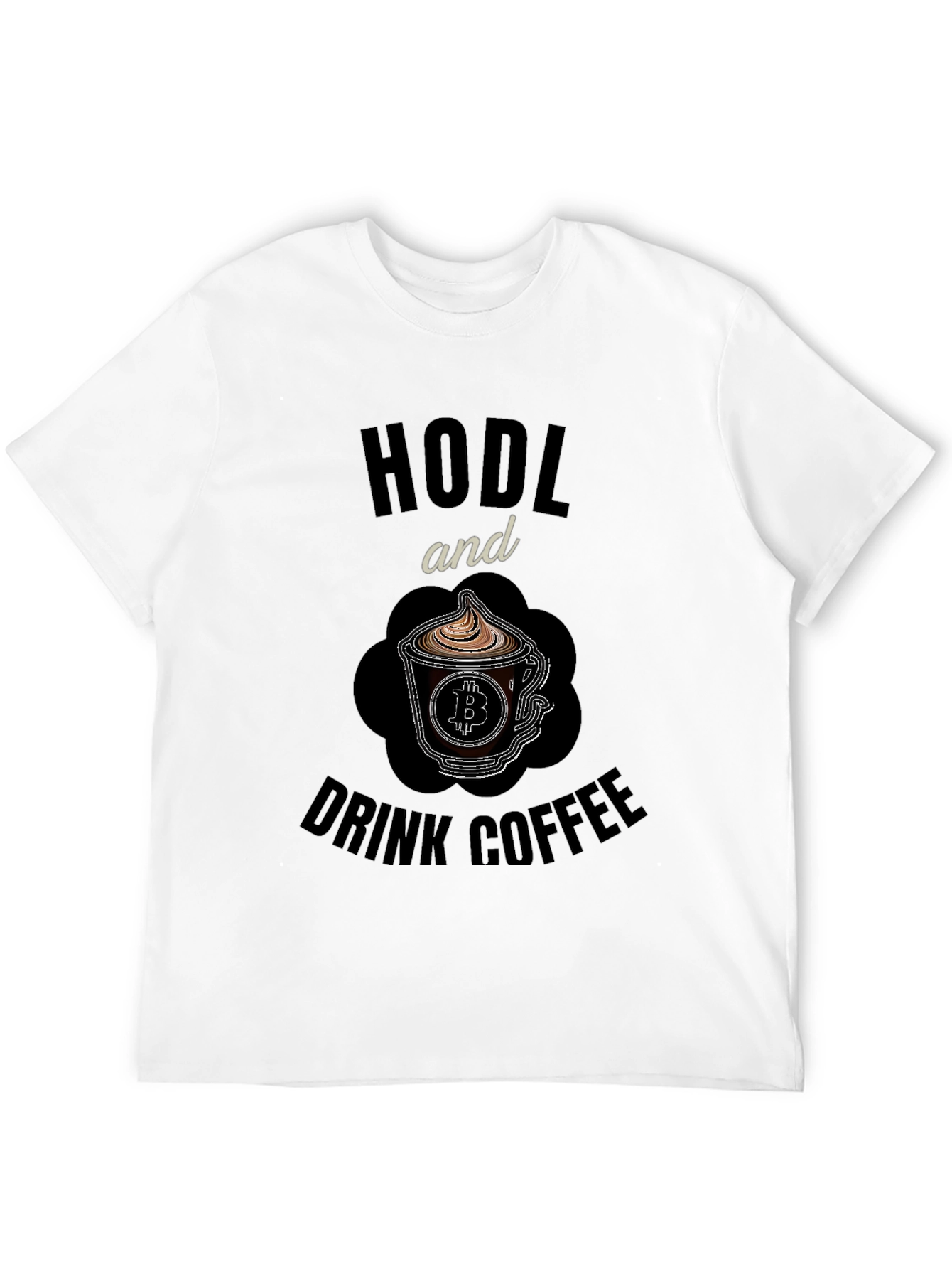 HODL and Drink Coffee Bitcoin Crypto T-Shirt