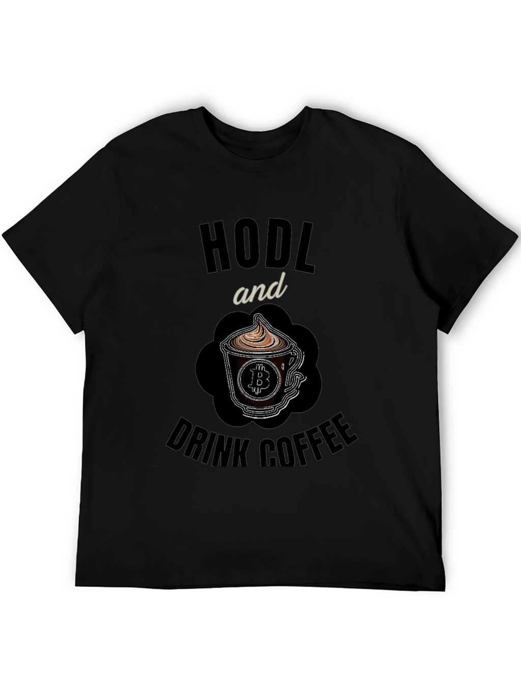 HODL and Drink Coffee Bitcoin Crypto T-Shirt
