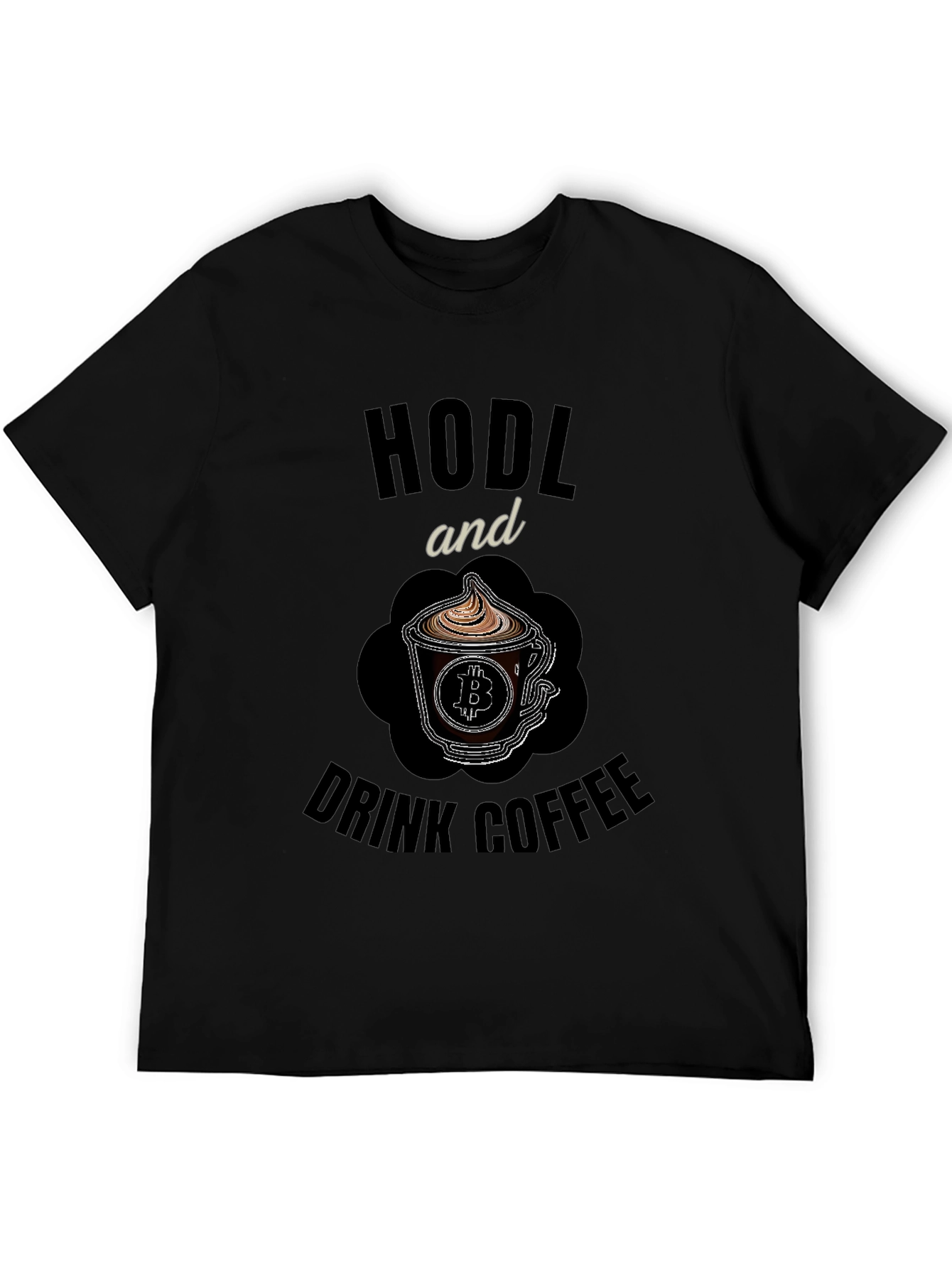 HODL and Drink Coffee Bitcoin Crypto T-Shirt
