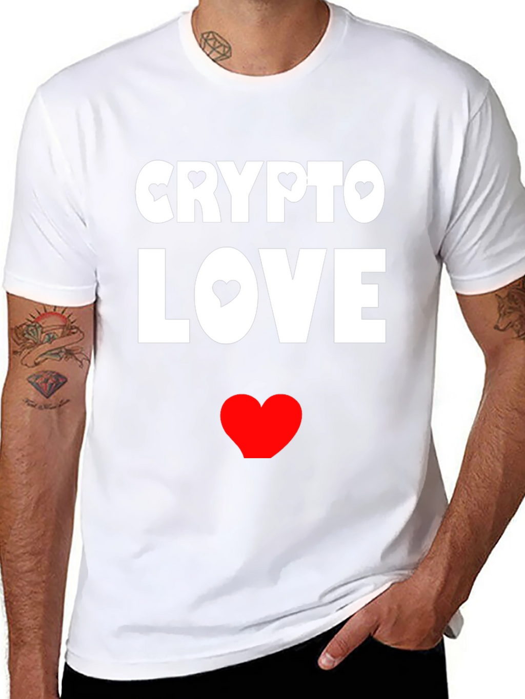 Crypto Love Black Graphic T-Shirt