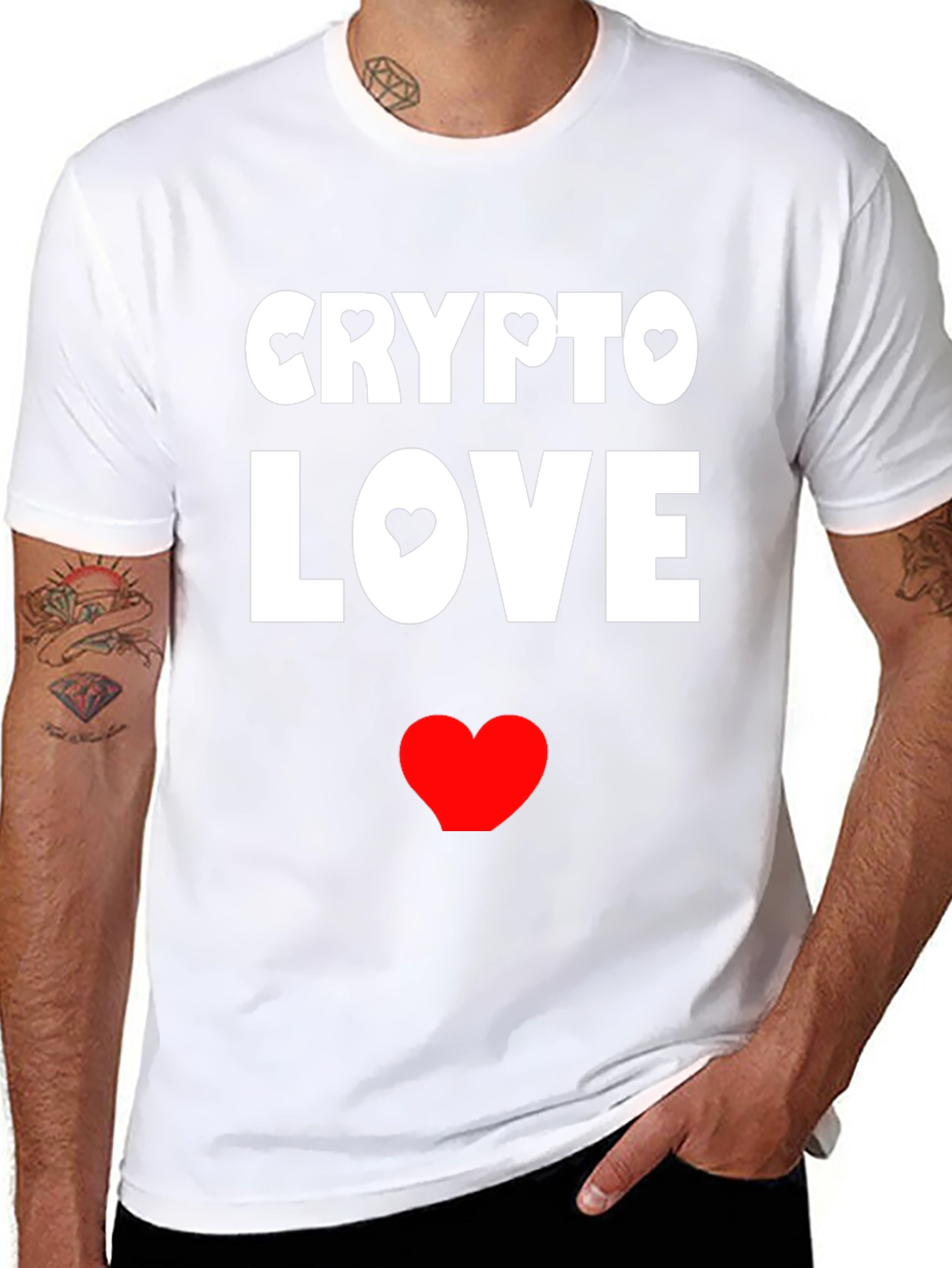 Crypto Love Black Graphic T-Shirt