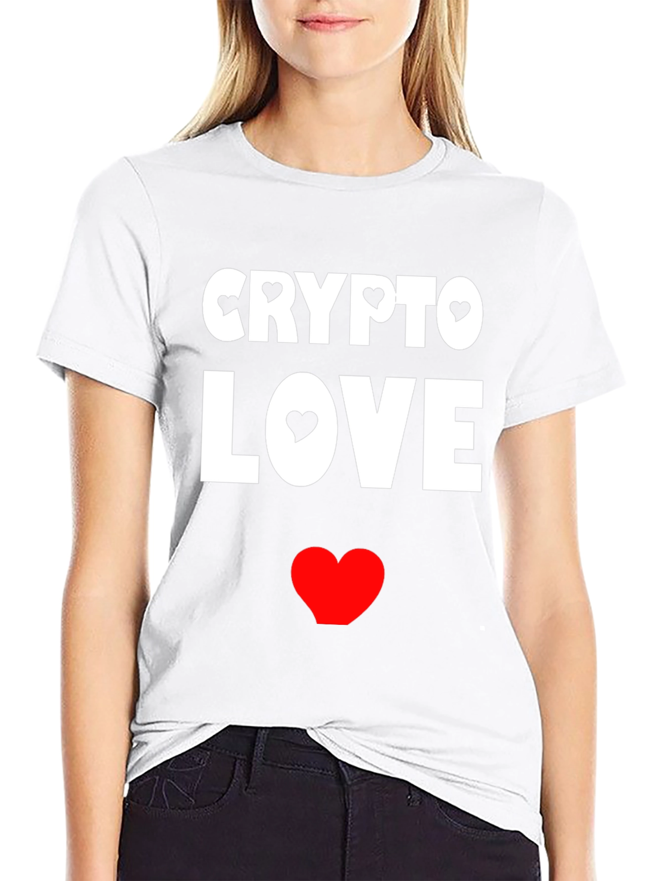 Crypto Love Black Graphic T-Shirt