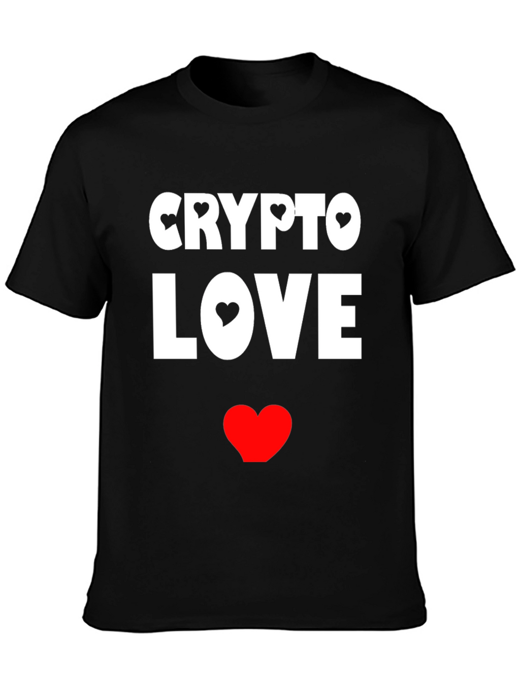 Crypto Love Black Graphic T-Shirt