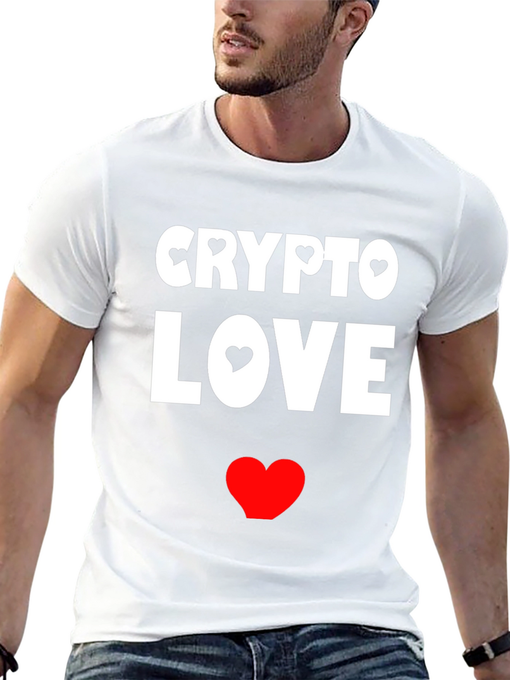 Crypto Love Black Graphic T-Shirt