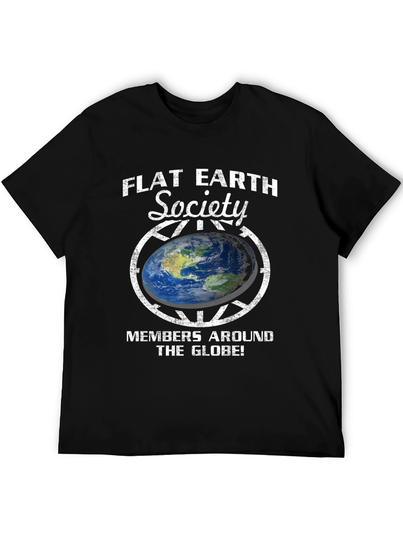 Flat Earth Society Graphic T-Shirt